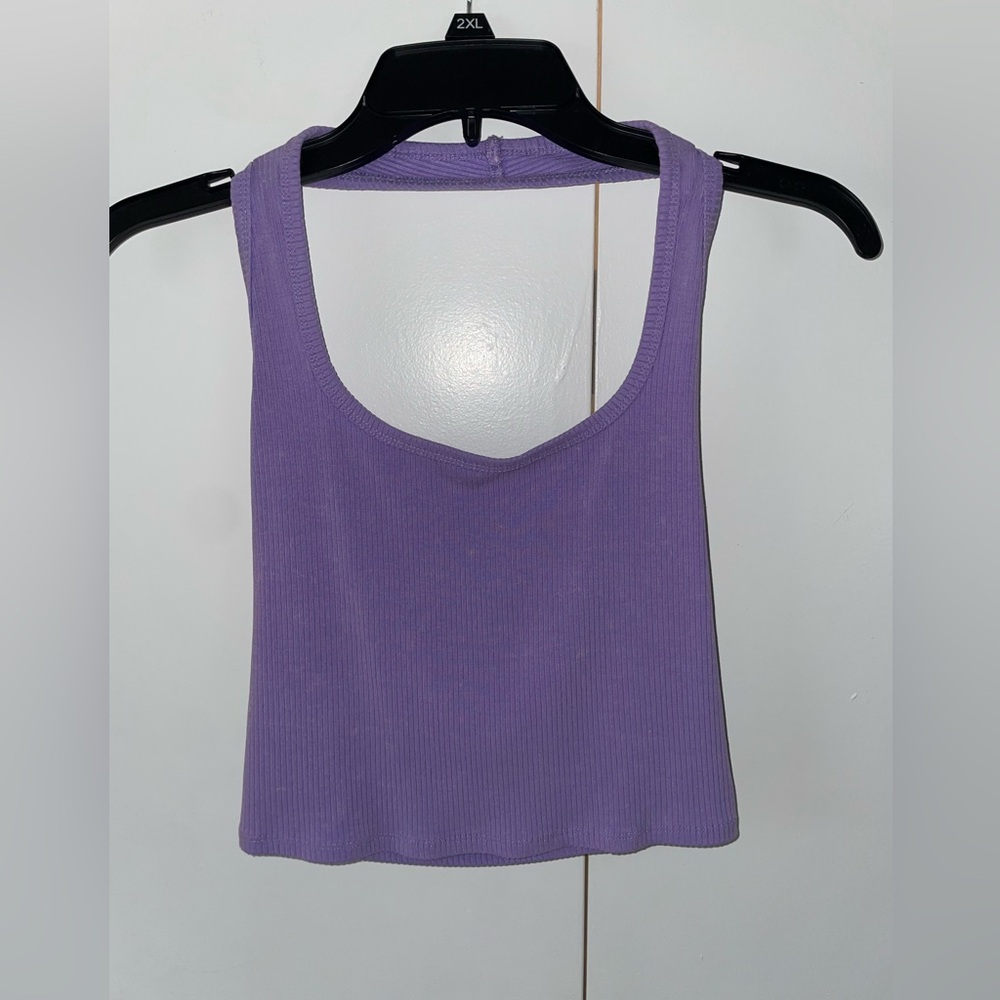 Wild Fable Lavender Ribbed Halter Top